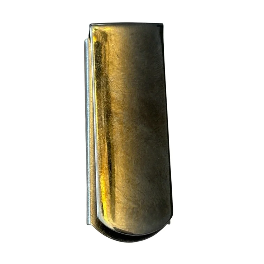 Match Book‎ Holder Pin Lapel Brooch Silver Tone Metal Vintage Retro Fob Carrier
